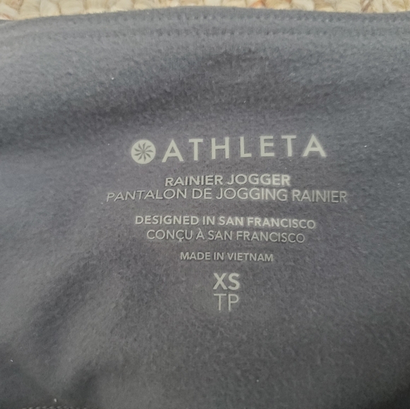 BNWT Athleta Rainier Jogger Legging XS Blue Gray - Picture 2 of 6